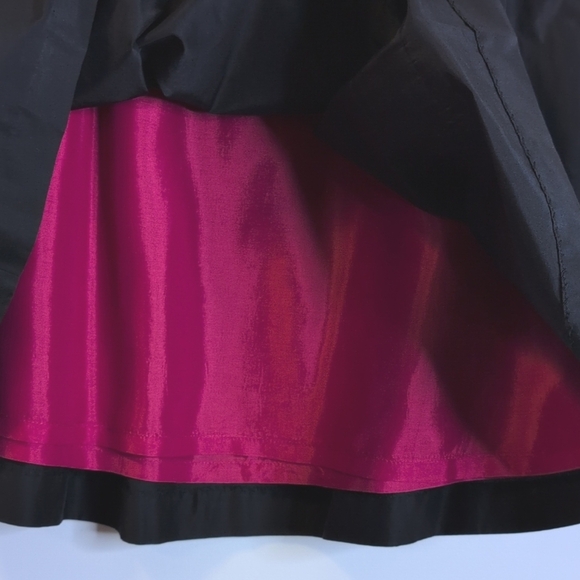 Lilly Pulitzer White Label A Line Black Silk Blend Skirt Size 0 - Picture 4 of 11